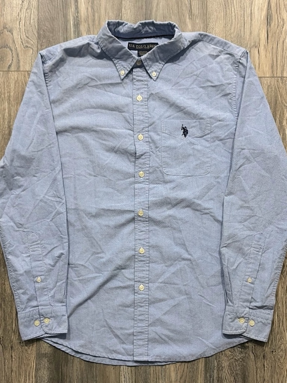 U.S. Polo Assn Light Blue Button Down Oxford Shirt Medium